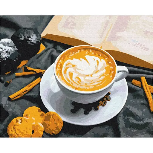Картина за номерами Кава з ароматом кориці Brushme 40x50 см кольорова 000277254