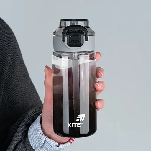 Пляшечка для води Kite 600 мл чорна (K25-1212-1) - фото 5
