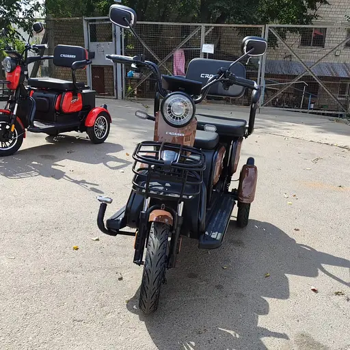 Електроскутер Триколісний Crosser TR1 (600W, 72V, 20Ah) Коричневий - фото 9