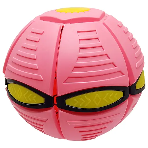 Летающий трансформерный мяч 1002-3(Pink) светящийся - фото 2