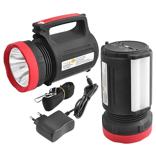Фонарь станция Luxury YJ-1902T 5W+22SMD 2 лампы + Powerbank + solar + ЗУ220В (3 режима) - фото 3