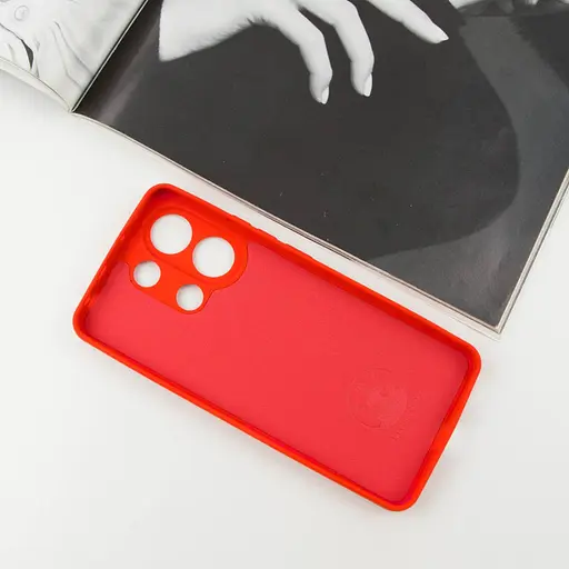 Чохол Silicone Cover Lakshmi Full Camera (AA) для Xiaomi Redmi Note 13 5G Червоний / Red - фото 3