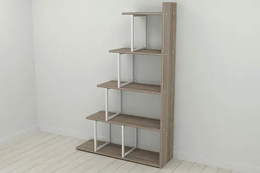 Этажерка Ferrum-decor Стелла 1600x1020x300 Белый металл ДСП Дуб Сонома Трюфель (FRD-103470)