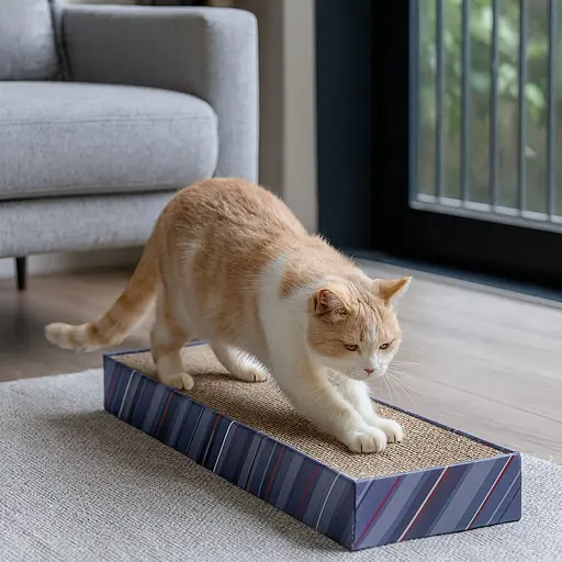 Дряпка Trixie Scratchy для котів з котячою м'ятою картонна 48х5х13 см [CD] - фото 4