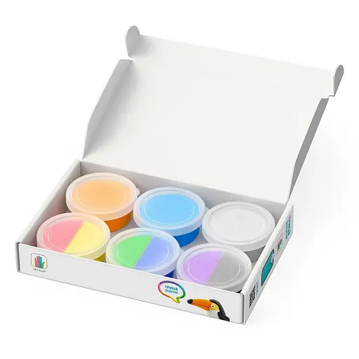 Набор пластилина "Птицы: Пингвин, Павлин, Тукан" ЛИПАКА 60026-UA01 самостоятельно затвердевает - фото 2