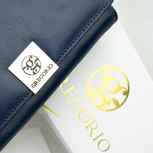 Гаманець жіночий шкіряний Gregorio GS-100 класичний синій - фото 7
