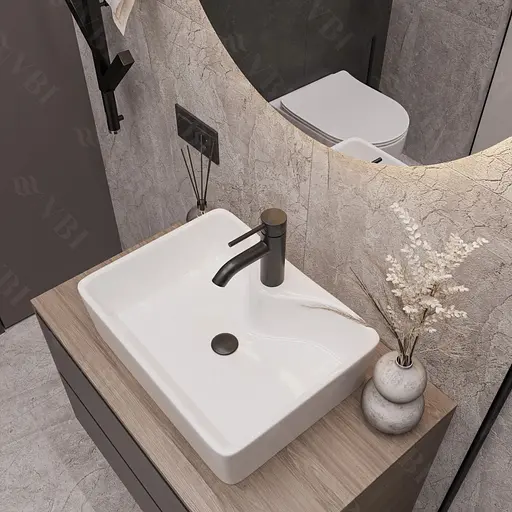 Умивальник VBI Forli white накладний VBI-011100, Білий - фото 1