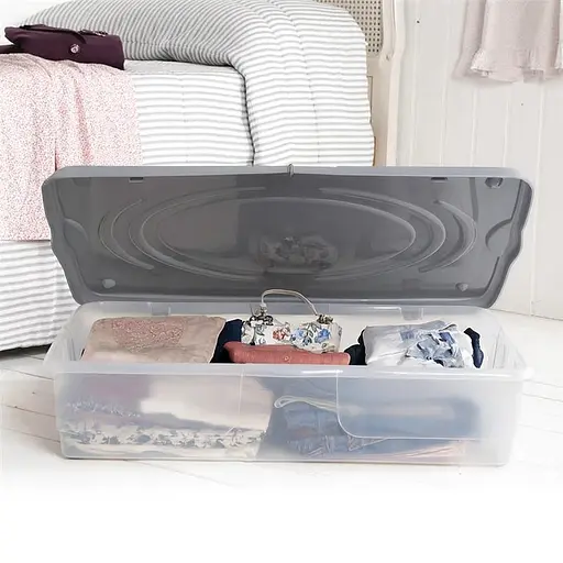 Контейнер для хранения Stagione 80x60x18h, 60 л серый - фото 2