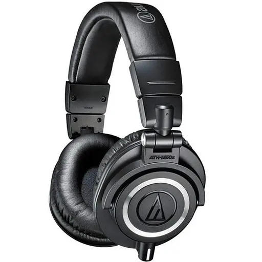 Провідні професійні навушники Audio-Technica ATH-M50X з вбудованими басами, роз'єм 3,5 мм - фото 1