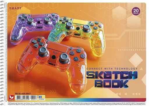 Набор альбомов для рисования 3шт. Альбом Школярик 20 л. А4 8047 4823088243949 - фото 4