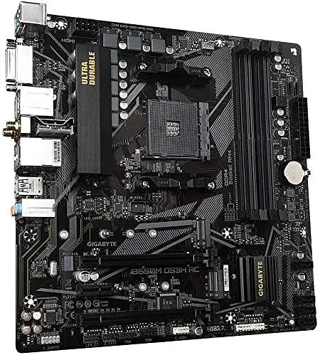 Материнская плата Gigabyte B550M DS3H AC (B550M DS3H AC) (Socket AM4, AMD B550, Micro-ATX) - фото 3