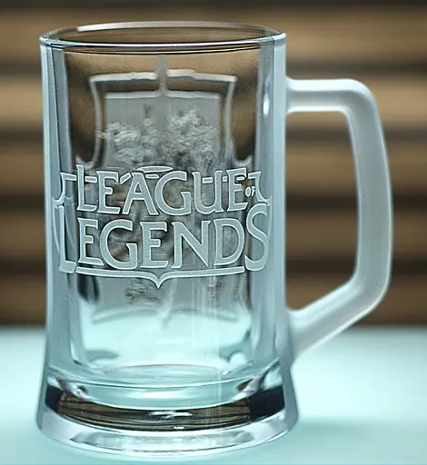Пивний келих 660 мл League of Legends з гравіюванням кружка для фаната LoL  Геймерський подарунок ліга легенд - фото 4