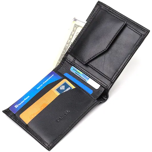 Мужской кожаный кошелек Canpellini 11.5х9.5х2 см acs0025677 - фото 4