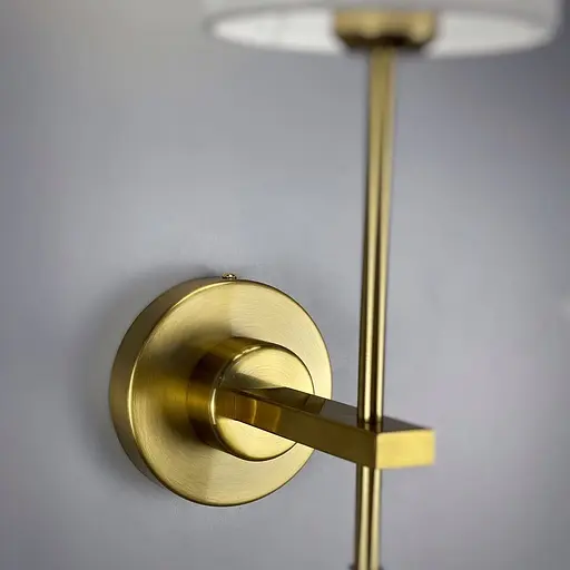 Класичне настінне бра з тканинним абажуром Line F W 1827/1 - фото 7