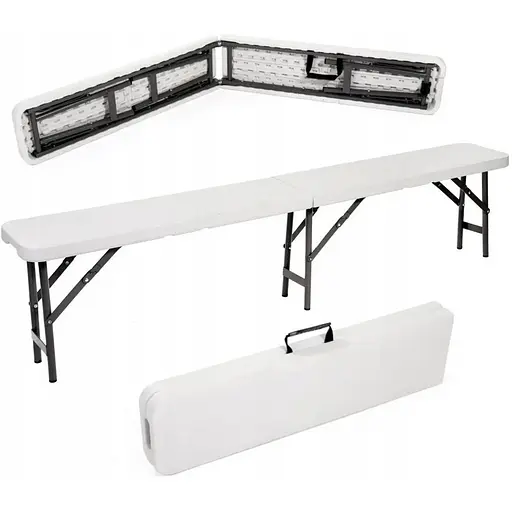 Лава розкладна садова туристична 180см біла - фото 1