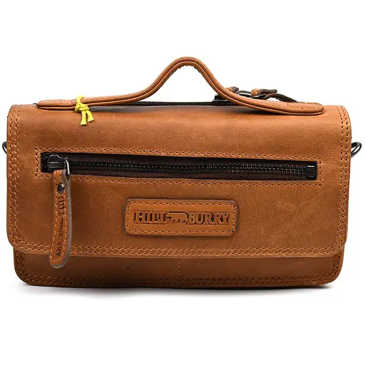 Чоловіча шкіряна сумка через плече Hill&Burry 20х11х6 см sum0025789 - фото 4