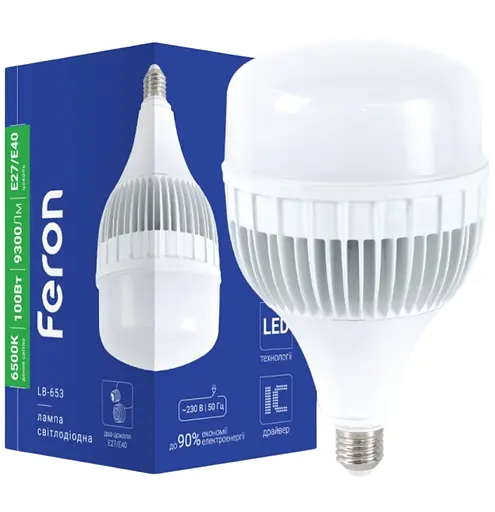 Лампа свiтлодiодна Feron LB-653 100Вт Е27-E40 6500K (80200)