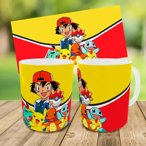 Набір дитячий Покемон Пікачу рюкзак 36х27см сумка-бананка, кружка з принтом для хлопчика (01568) - фото 9