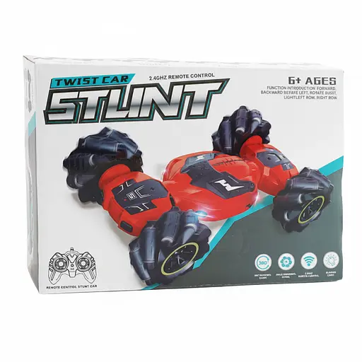 Радиоуправляемая дрифт-машина-перевертыш M 765-23 H-01, аккумулятор 3.7V, пульт 2.4GHz, роликовые колеса, с подсветкой, Синяя - фото 2