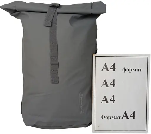 Рюкзак велосумка Bikemate на багажник с дождевиком два в одном 22L серая sum0028922 - фото 10