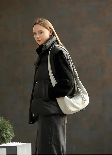 Женская сумка Sambag HOBO S белый 30 х 13 х 8 см (53100030) - фото 1