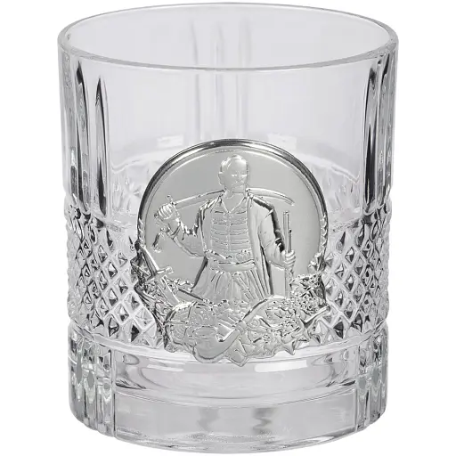 Подарунковий набір склянок Boss Crystal "Козаки" зі срібними накладками - фото 8
