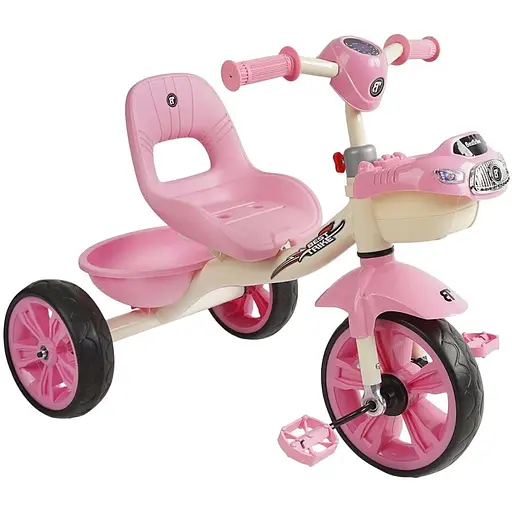 Детский трехколесный велосипед Best Trike BS-60720 со светом и розовой музыкой