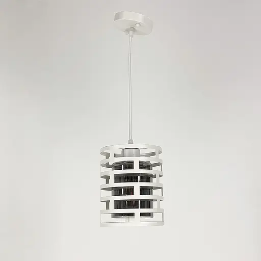 Підвіс в стилі LOFT у білому корпусі із графітовим плафоном Line.F 12728/1 WT+GR - фото 8