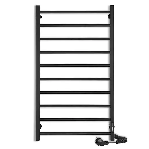 Электрический полотенцесушитель Laris Зебра Альфа ЧФЧ10 500x900 Э правый R3 73207630, Черный матовый, Правое, Электронный - фото 2