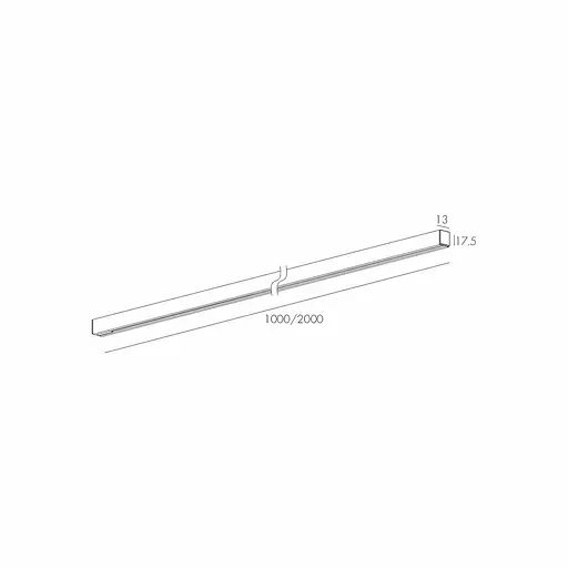 Магнитная шина Skarlat RCZ-MS24V 2M BK - фото 2