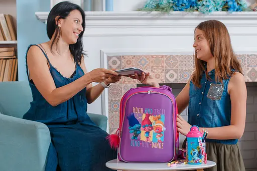 Рюкзак школьный каркасный 1 сентября H-12 Trolls - фото 6