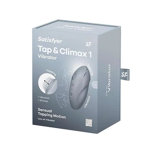 Вібратор для клітора Satisfyer Tap Climax 1 11 см сірий - фото 3