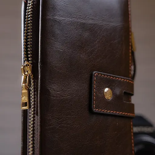 Чоловічий шкіряний клатч Vintage 19,5х10х3,5 см sum0012745 - фото 8