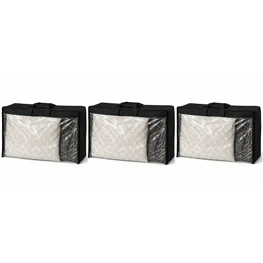 Набір сумок-органайзерів ORGANIZE для речей М 3 шт (чорний) - фото 3