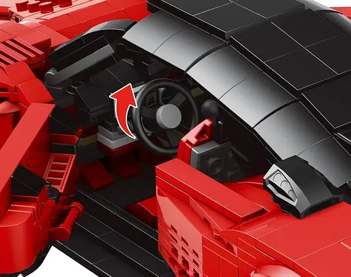 Конструктор  машина MOULD KING  Pagani Zonda R пагани зонда для детей и взрослых  1278 деталей - фото 7