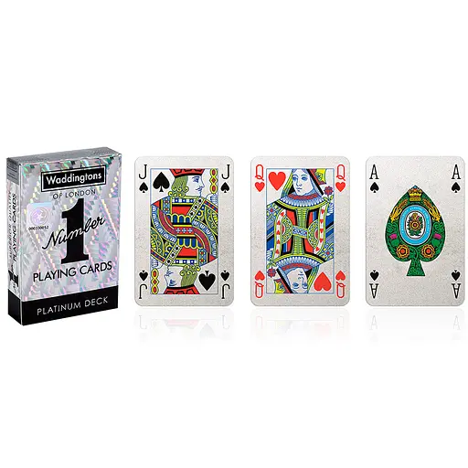 Гральні карти WADDINGTONS No.1 Playing Cards - Platinum - фото 4