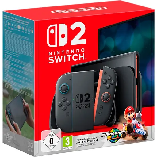 Портативная игровая консоль Nintendo Switch 2 Black Mario Kart World Bundle (0045496321529) [136133] - фото 9
