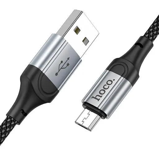 Дата кабель Hoco X102 Fresh USB to MicroUSB (1m) Black - фото 3