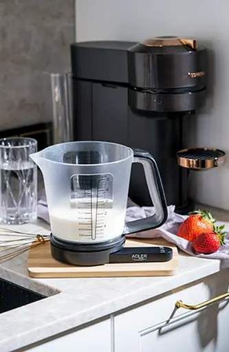 Весы кухонные с мерным стаканчиком 1200 мл чашей Adler AD 3178 - фото 5