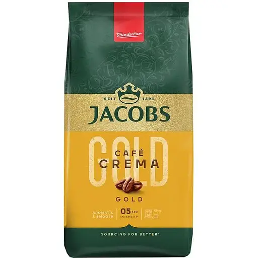 Кофе в зернах Jacobs Crema, 500 г (742112)