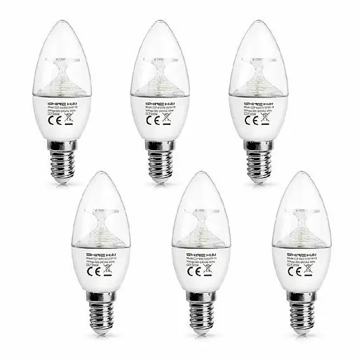 Світлодіодні лампи SHINE HAI SES E14, еквівалент світлодіодних ламп-свічок 40 Вт, малий Едісон