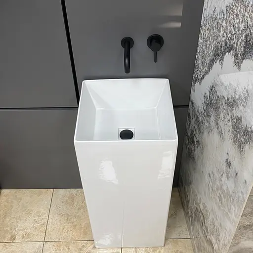 Умивальник підлоговий VBI Ellera white VBI-019025, Білий - фото 5