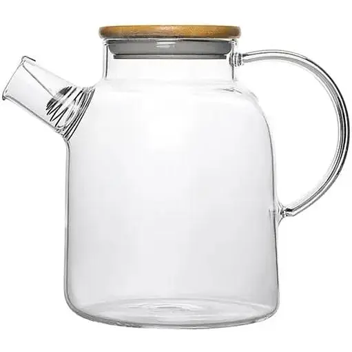 Чайник заварювальний Wilmax Thermo з фільтром спіраль з бамбуковою кришкою 1600 мл (WL-888811)