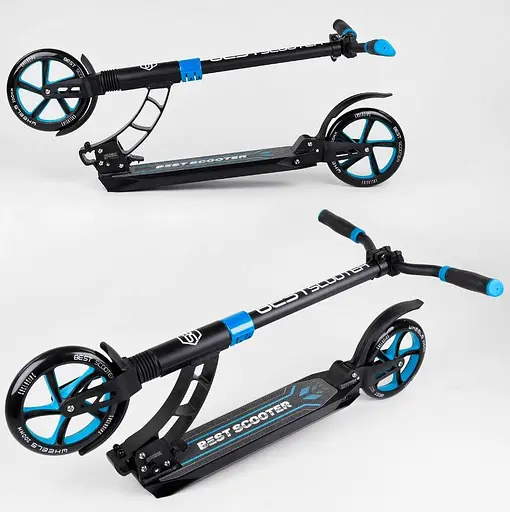 Детский двухколесный самокат Best Scooter 44073 с двумя амортизаторами - фото 7