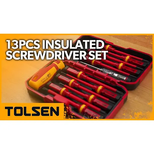Викрутки Tolsen VDE PH, PZ, Torx, CrV діелектричні з кейсом 13 шт. (38016) - фото 5