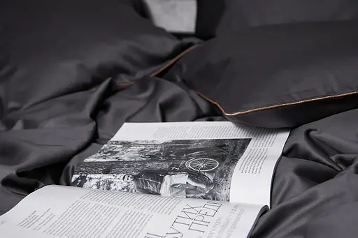 Комплект постельного белья Moon&Star Satin Premium Gold Corner полуторный 143х210 см наволочки 4х70х70 см - фото 5