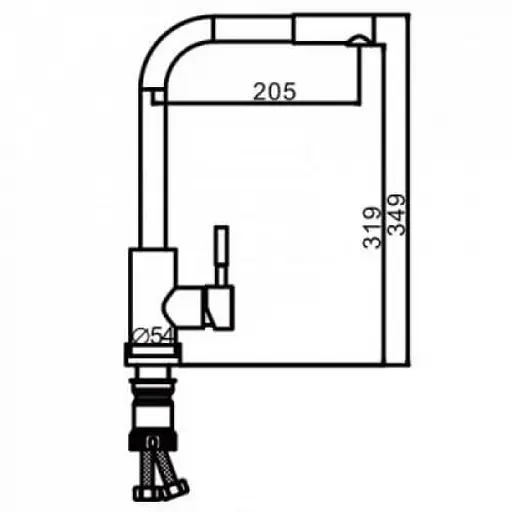 Змішувач для кухні Frap F60899 - фото 2