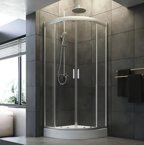 Душевая кабина AM.PM Gem 1/4 Round W90UG-401-8080-MT - фото 2