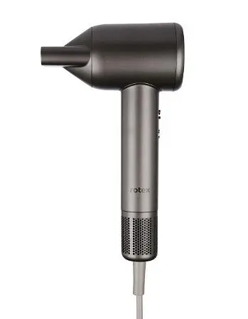 Профессиональный фен Rotex RFS1090-ion Lux Line для сушки и укладки волос 1600 Вт Серый - фото 1