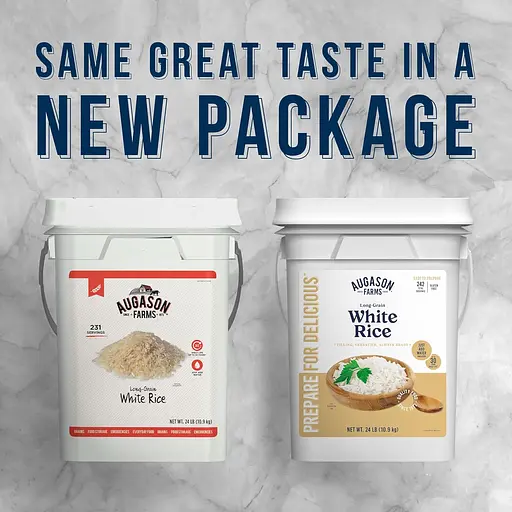 Рис белый длиннозерный с большим сроком годности до 30 лет Augason farms, 242 порции (101125) - фото 3